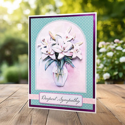 Katy Sue Designs 3D-kuvat Vase of Lilies
