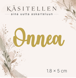 Käsitellen Hot Foil -kuviolevy Onnea