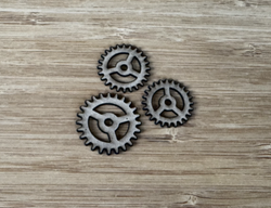 Käsitellen MDF-kuviot Rattaat, 3 kpl