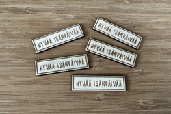 Käsitellen Puukuvio Hyvää isänpäivää, 1 kpl