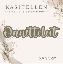 Käsitellen stanssi Onnittelut