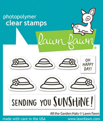 Lawn Fawn leimasin All The Garden Hats