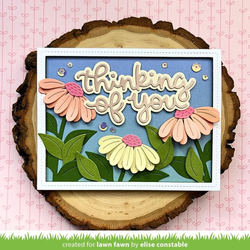 Lawn Fawn stanssi Big Blossom Backdrop: Landscape