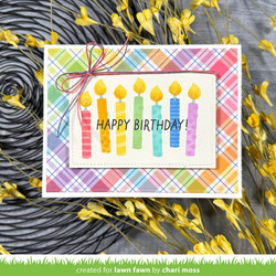 Lawn Fawn sapluunat Birthday Candles