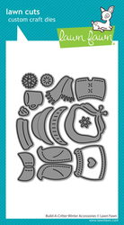 Lawn Fawn stanssi Build-A-Critter Winter Accessories