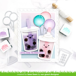 Lawn Fawn stanssi Build-A-Drink Bubble Tea Add-On
