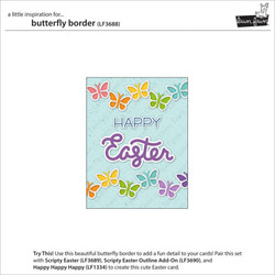 Lawn Fawn stanssi Butterfly Border