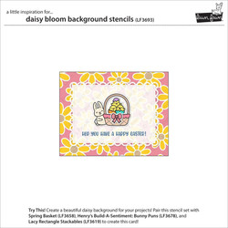 Lawn Fawn sapluunat Daisy Bloom Background