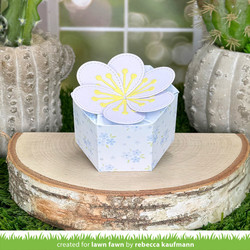 Lawn Fawn stanssi Flower Treat Box