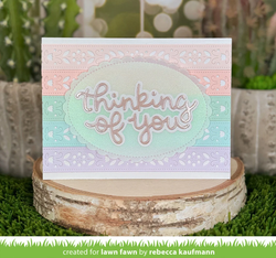 Lawn Fawn stanssi Folksy Sprig Border