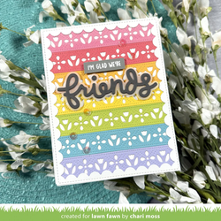 Lawn Fawn stanssi Folksy Tulip Border