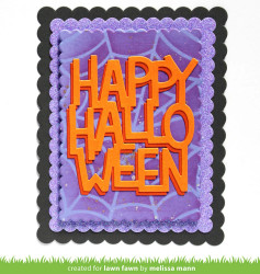 Lawn Fawn stanssi Giant Happy Halloween Portrait 