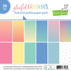 Lawn Fawn Gleeful Gradients -paperipakkaus, 6