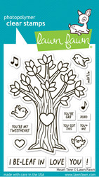 Lawn Fawn leimasin Heart Tree