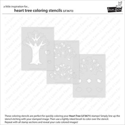 Lawn Fawn sapluunat Heart Tree