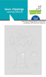 Lawn Fawn sapluunat Heart Tree