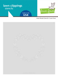 Lawn Fawn sapluunat Heart Wreath