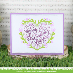 Lawn Fawn sapluunat Heart Wreath