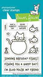 Lawn Fawn leimasin Keep On Swimming Add-On