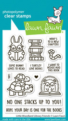 Lawn Fawn leimasin Little Woodland Library Friends
