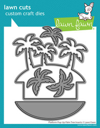 Lawn Fawn stanssi Platform Pop-Up Palm Tree Inserts