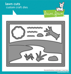 Lawn Fawn stanssi Riverside Backdrop Landscape