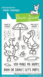 Lawn Fawn leimasin Silly Goose, Rain or Shine