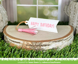 Lawn Fawn stanssi Tassel Tag