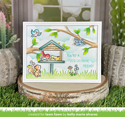 Lawn Fawn stanssi Tree Branches Backdrop, Landscape