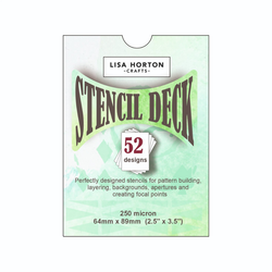 Lisa Horton Crafts Stencil Deck -sapluunasetti