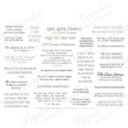Paper Garden Cut & Paste -tarra-arkki Live Love Travel