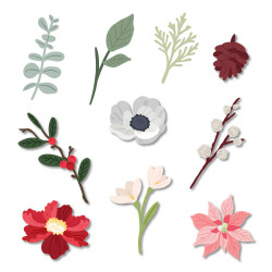Honey Bee Stamps stanssi Lovely Layers: Mini Holiday Florals