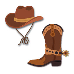 Honey Bee Stamps stanssi Lovely Layers: Western Wear