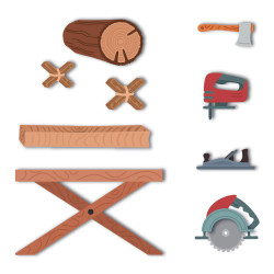 Honey Bee Stamps stanssi Lovely Layers: Woodworking