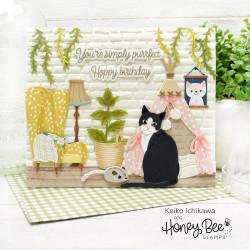 Honey Bee Stamps stanssi Lovely Layers: Cats