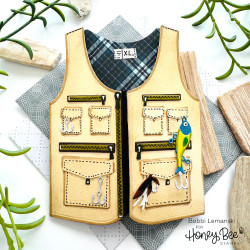 Honey Bee Stamps stanssi Lovely Layers: Fishing Vest