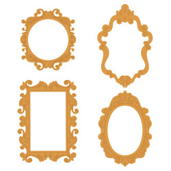 Honey Bee Stamps stanssi Lovely Layers: Gallery Wall Baroque Frames