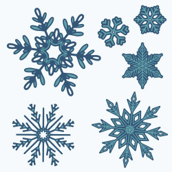 Honey Bee Stamps stanssi Lovely Layers: Large Snowflakes