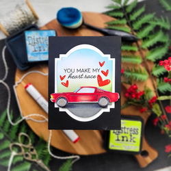 Honey Bee Stamps stanssi Lovely Layers: Muscle Car