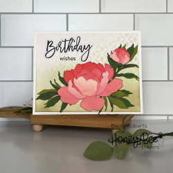 Honey Bee Stamps stanssi Lovely Layers: Peony