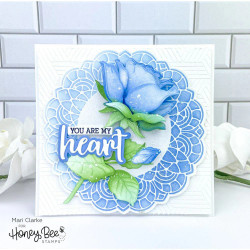 Honey Bee Stamps stanssi Lovely Layers: Roses