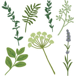 Honey Bee Stamps stanssi Lovely Layers: Spring Greenery