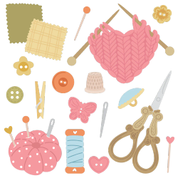 Honey Bee Stamps stanssi Lovely Layers: Stitching Elements