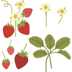 Honey Bee Stamps stanssi Lovely Layers: Strawberries