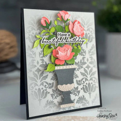 Honey Bee Stamps stanssi Lovely Layers: Sweetheart Roses