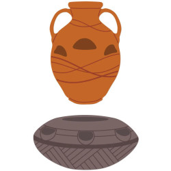 Honey Bee Stamps stanssi Lovely Layers: Terracotta Planters
