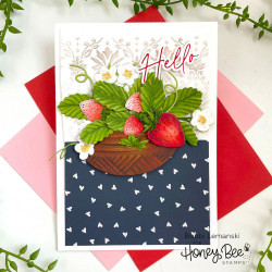 Honey Bee Stamps stanssi Lovely Layers: Terracotta Planters