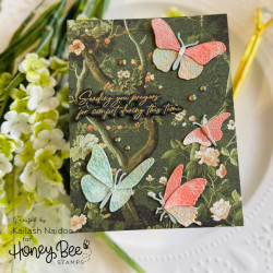 Honey Bee Stamps stanssi Lovely Layers: Butterflies