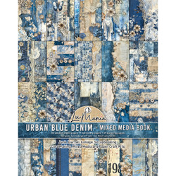 Ciao Bella Mixed Media Maxi Book paperipakkaus Urban Blue Denim, A4