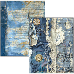 Ciao Bella Mixed Media Maxi Book paperipakkaus Urban Blue Denim, A4